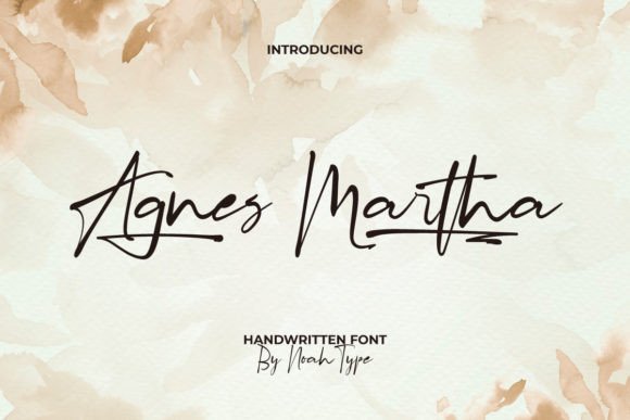 Agnes Martha: A Script Font for Creative Crafters and Product Makers