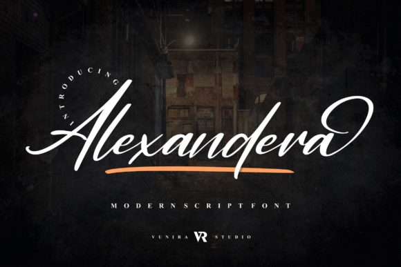 Alexandera: A Delightful Script Font for Digital Design