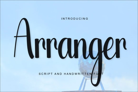 Arranger: A Handwritten Font for Editorial Elegance