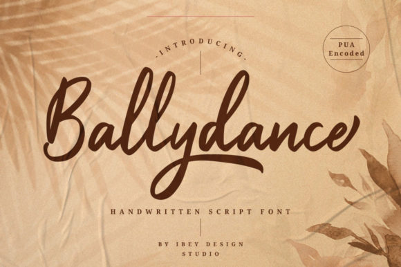 Ballydance: A Script Font That Moves with the Text