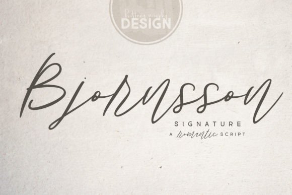 Bjornsson Signature: A Font That Elevates Brand Identity