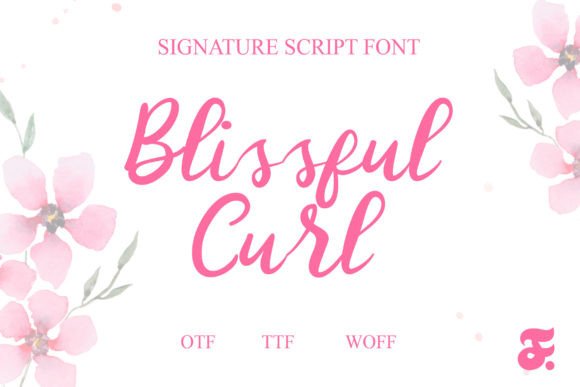 Blissful Curl: A Script Font for Dynamic Digital Campaigns