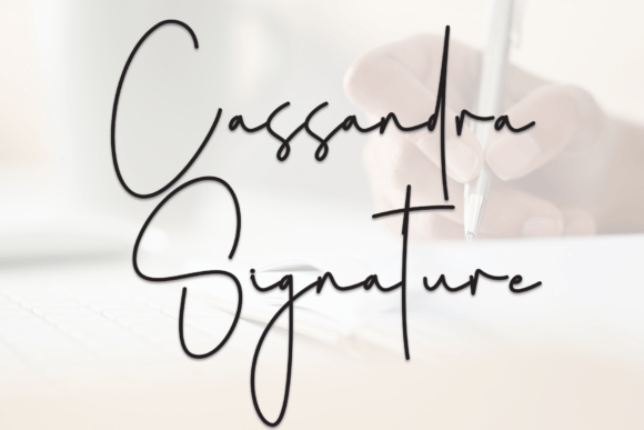 Cassandra Signature: A Script Font for Crafters and Designers