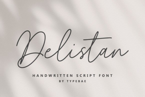 Delistan: A Script Font That Adds Elegance to Branding Projects