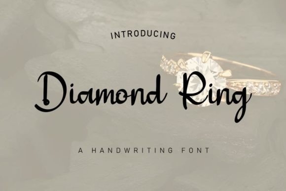 Diamond Ring: A Script Font for Editorial Elegance