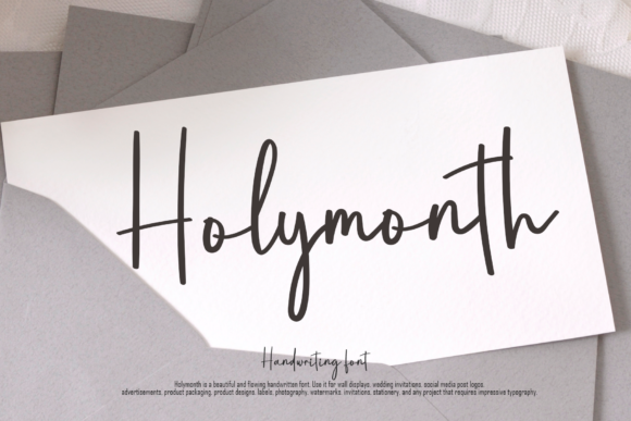 Font Choice That Speaks Volumes: Holymonth in Action