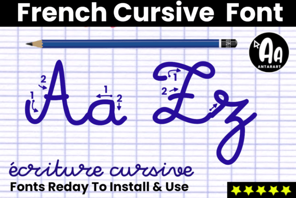 French Cursive Arrows: A Font That Elevates Your Brand