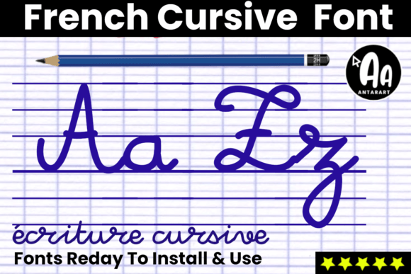 French Cursive Lined: A Beautiful Script Font for Digital Design