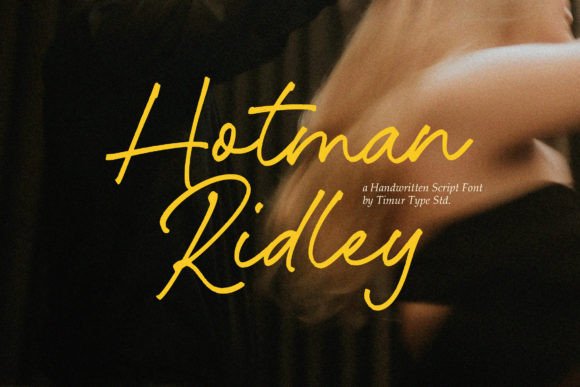 Hotman Ridley: A Script Font for Crafters and Product Creators