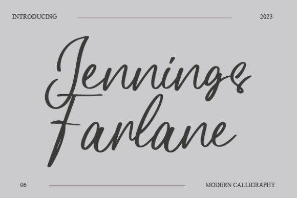 Jennings Farlane: A Font for Thoughtful Design