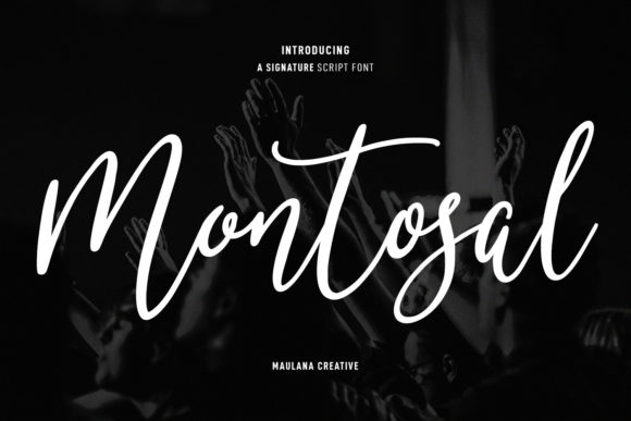 Montosal: A Script Font for Editorial Design