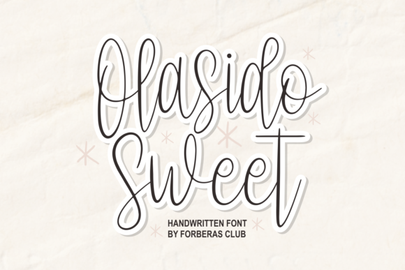 Olasido Sweet: A Script Font for Elegant Editorial Design