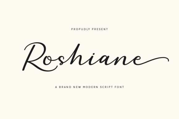 Roshiane: The Script Font That Elevates Your Brand’s Visual Story