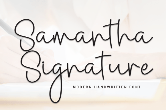 Samanta Signature: A Handwritten Font for Creative Makers