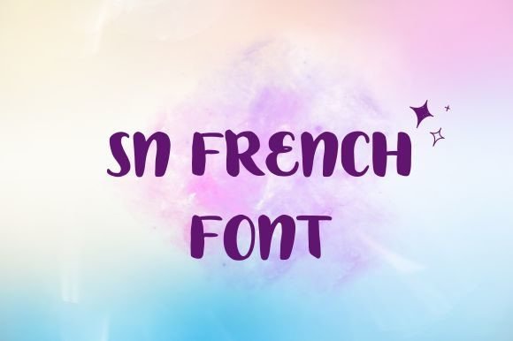 Sn French: A Playful Script Font for Editorial Design