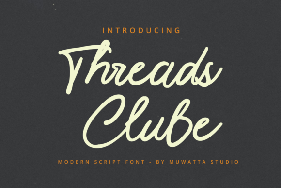 Threads Clube: A Script Font for Campaign Creativity