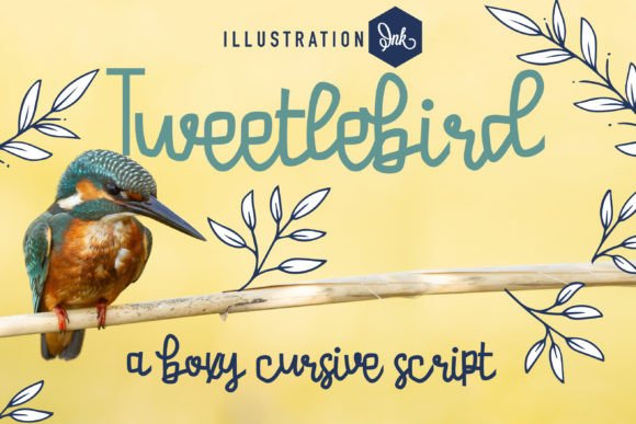 Tweetlebird: A Whimsical Script Font for Editorial Design